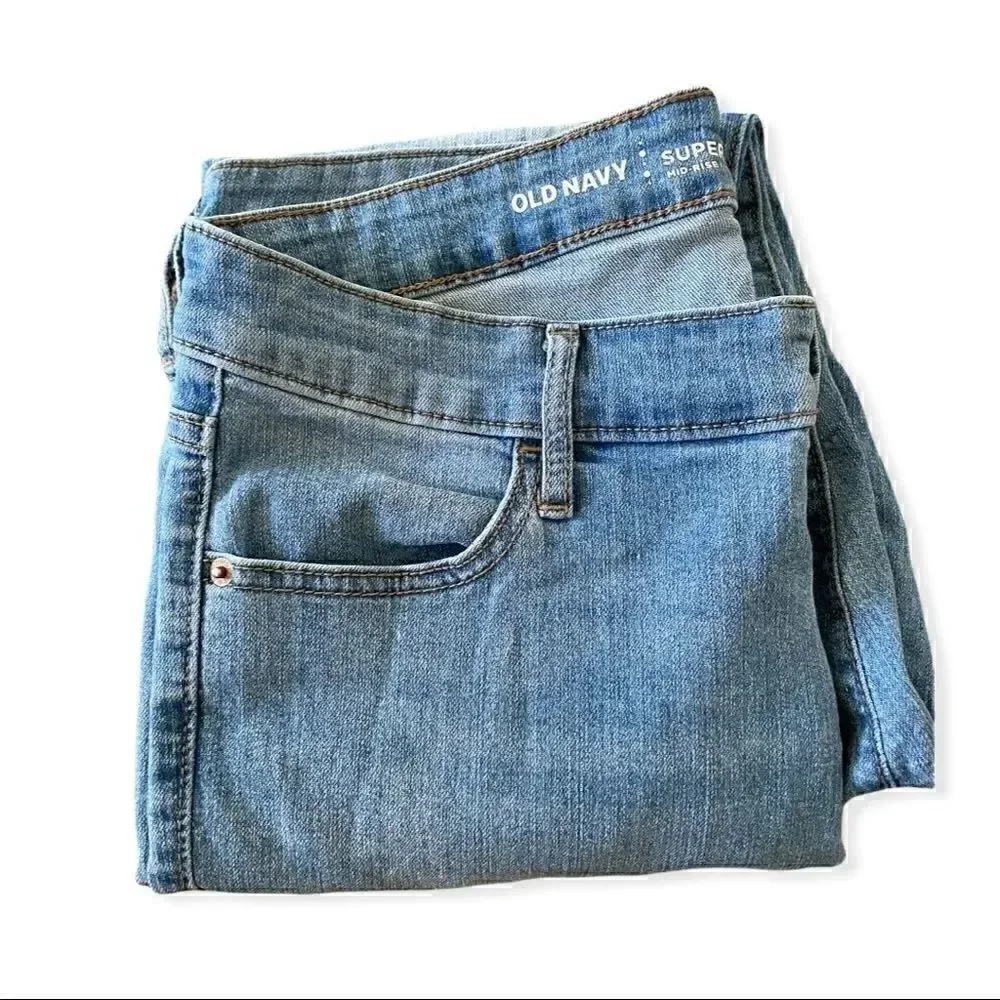 Old Navy Super Skinny Strechy Womens Jeans, Size 8